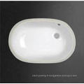 Ceramic Sanitary Wares Bol de lavage carré brillant sous le comptoir en blanc